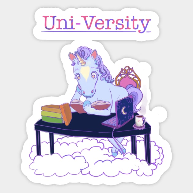 Uni-Versity Sticker by ExiliccaArt